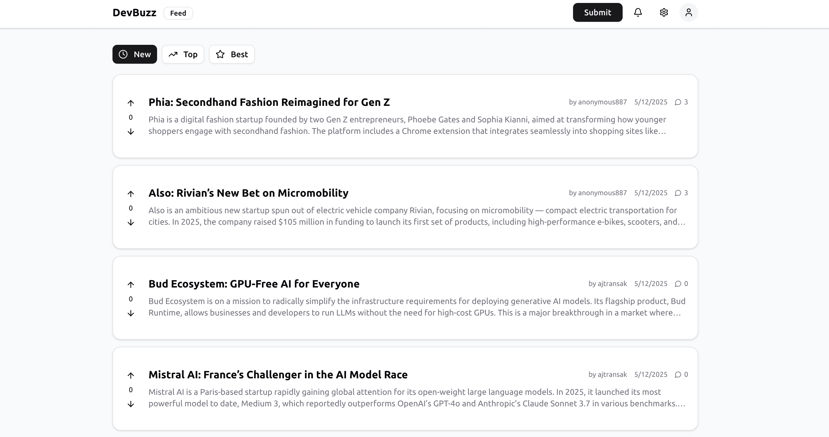 DevBuzz - Developer community platform with 500+ potential users. Features OTP-based authentication, live feed