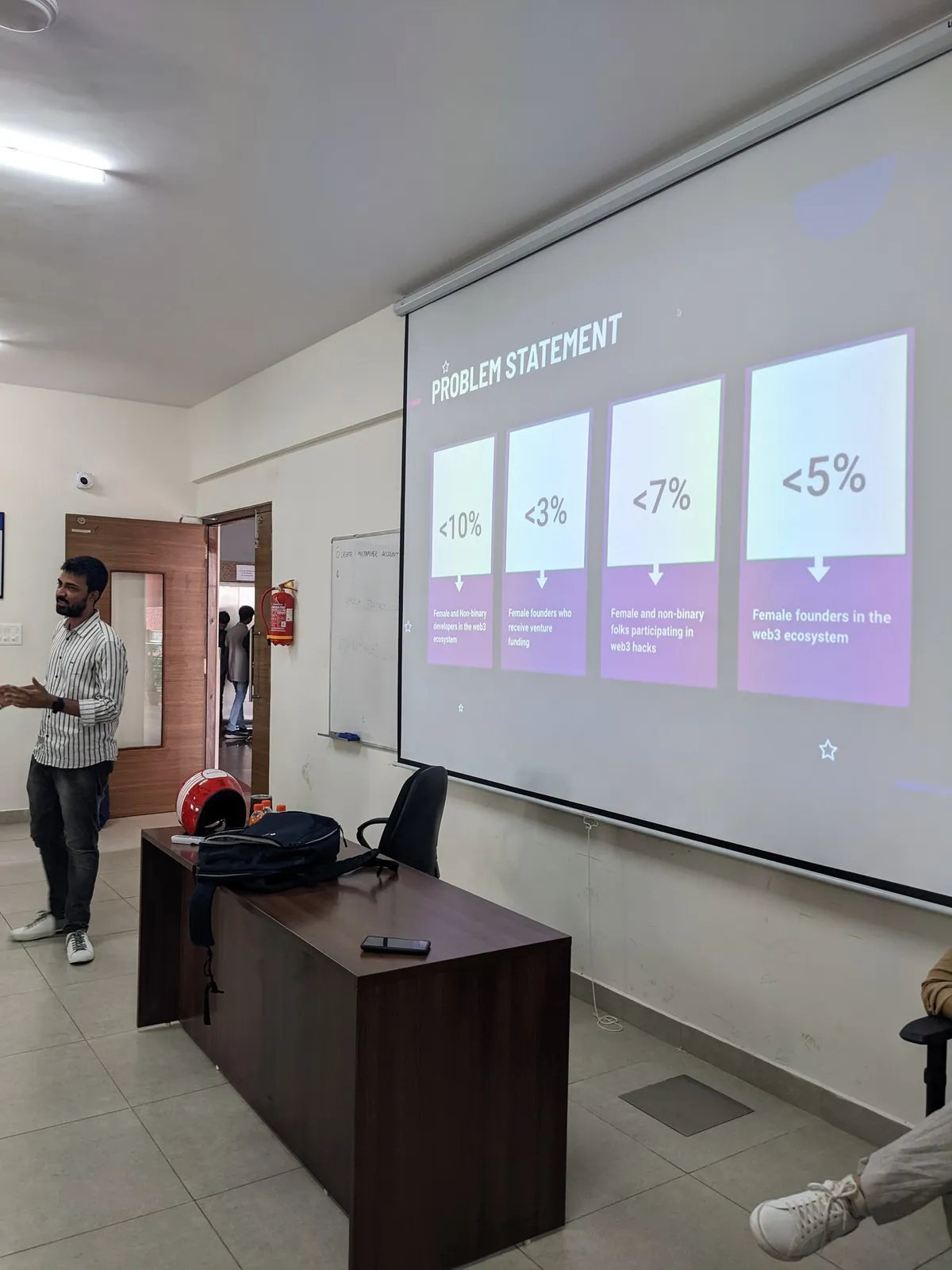 Day 1 of the TPG Web3 Bootcamp at Dayanand Sagar University